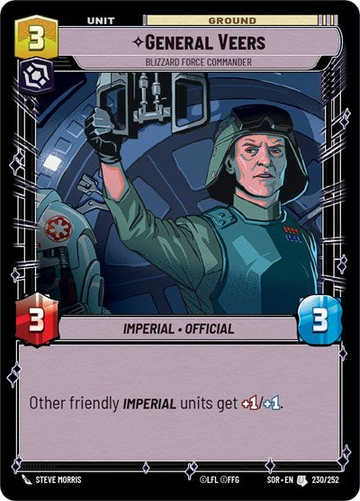 General Veers, Blizzard Force Commander - Foil (Spark of Rebellion)(SOR-230/252)(U)
