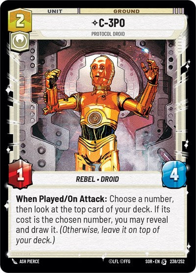 C-3PO, Protocol Droid (Spark of Rebellion)(SOR-238/252)(S)