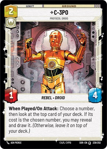 C-3PO, Protocol Droid (Spark of Rebellion)(SOR-238/252)(S)