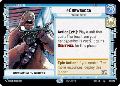Chewbacca, Walking Carpet (Spark of Rebellion)(SOR-003/252)(C)