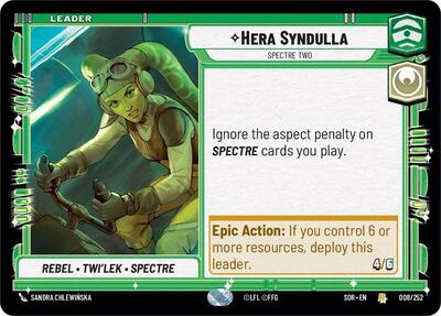 Hera Syndulla, Spectre Two (Spark of Rebellion)(SOR-008/252)(R)