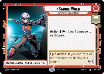 Sabine Wren, Galvanized Revolutionary (Spark of Rebellion)(SOR-014/252)(C)