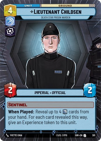 Lieutenant Childsen, Death Star Prison Warden - Hyperspace (Spark of Rebellion)(SOR-301/510)(U)