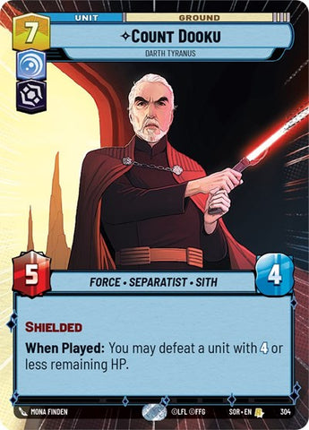 Count Dooku, Darth Tyranus - Hyperspace (Spark of Rebellion)(SOR-304/510)(R)