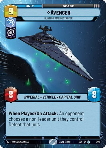 Avenger, Hunting Star Destroyer - Hyperspace (Spark of Rebellion)(SOR-306/510)(L)