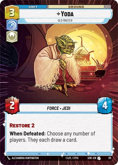 Yoda, Old Master - Hyperspace - Foil (Spark of Rebellion)(SOR-311/510)(U)