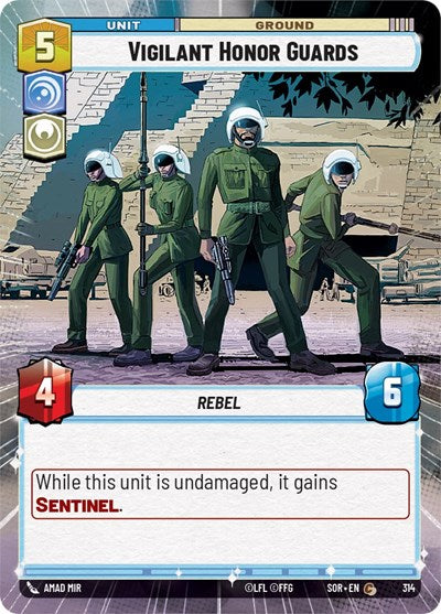 Vigilant Honor Guards - Hyperspace - Foil (Spark of Rebellion)(SOR-314/510)(C)