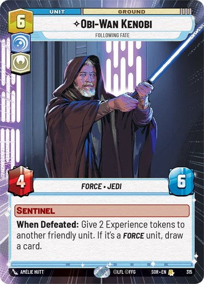 Obi-Wan Kenobi, Following Fate - Hyperspace (Spark of Rebellion)(SOR-315/510)(R)