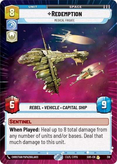Redemption, Medical Frigate - Hyperspace (Spark of Rebellion)(SOR-318/510)(R)