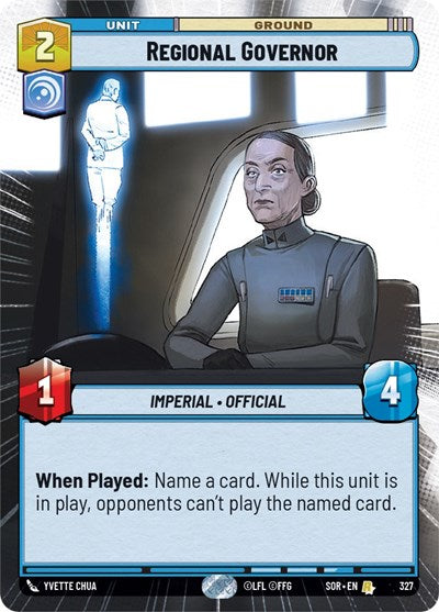 Regional Governor - Hyperspace - Foil (Spark of Rebellion)(SOR-327/510)(R)