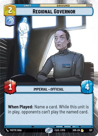 Regional Governor - Hyperspace - Foil (Spark of Rebellion)(SOR-327/510)(R)