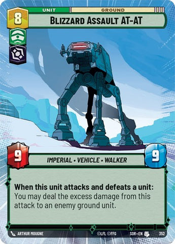 Blizzard Assault AT-AT - Hyperspace - Foil (Spark of Rebellion)(SOR-352/510)(U)