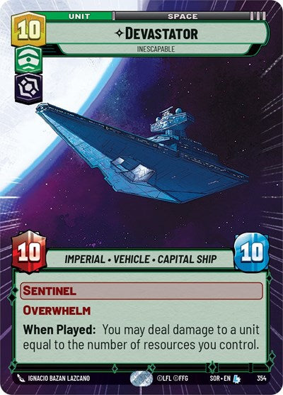 Devastator, Inescapable - Hyperspace - Foil (Spark of Rebellion)(SOR-354/510)(L)
