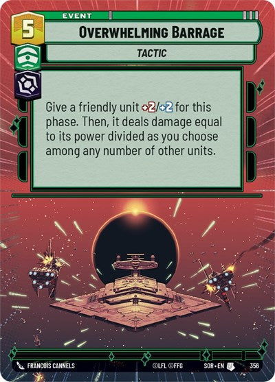 Overwhelming Barrage - Hyperspace - Foil (Spark of Rebellion)(SOR-356/510)(U)