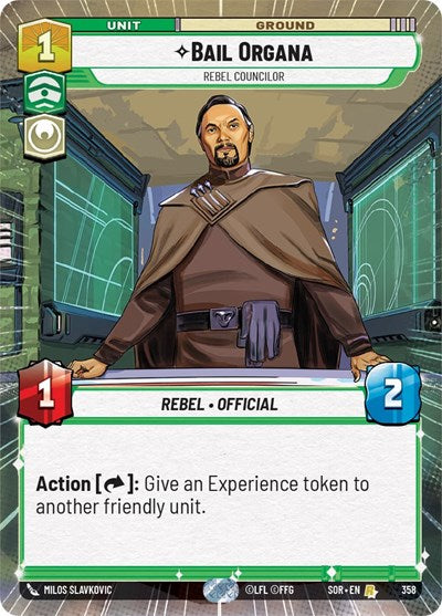 Bail Organa, Rebel Councilor - Hyperspace - Foil (Spark of Rebellion)(SOR-358/510)(R)