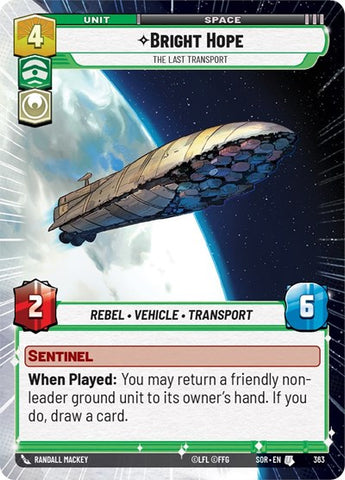 Bright Hope, The Last Transport - Hyperspace (Spark of Rebellion)(SOR-363/510)(U)