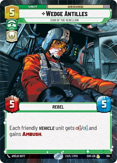 Wedge Antilles, Star of the Rebellion - Hyperspace (Spark of Rebellion)(SOR-364/510)(R)