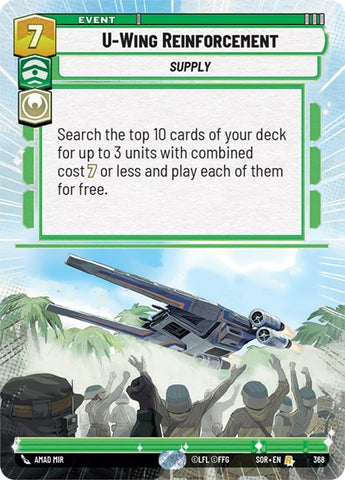 U-Wing Reinforcement - Hyperspace - Foil (Spark of Rebellion)(SOR-368/510)(R)