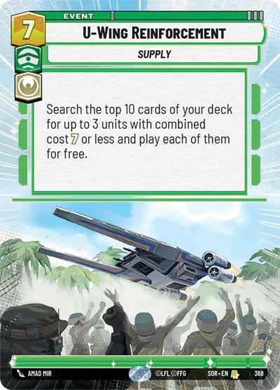 U-Wing Reinforcement - Hyperspace (Spark of Rebellion)(SOR-368/510)(R)
