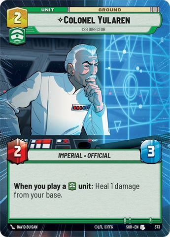 Colonel Yularen, ISB Director - Hyperspace - Foil (Spark of Rebellion)(SOR-373/510)(U)