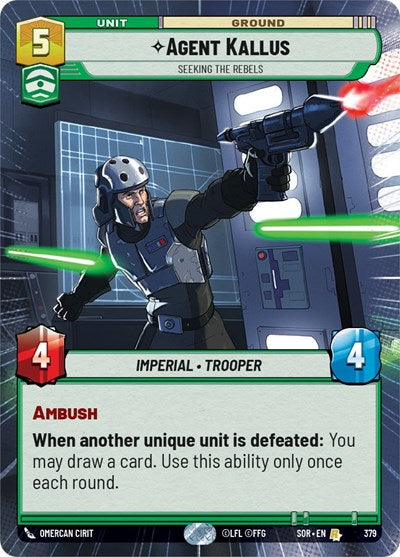 Agent Kallus, Seeking the Rebels - Hyperspace - Foil (Spark of Rebellion)(SOR-379/510)(R)