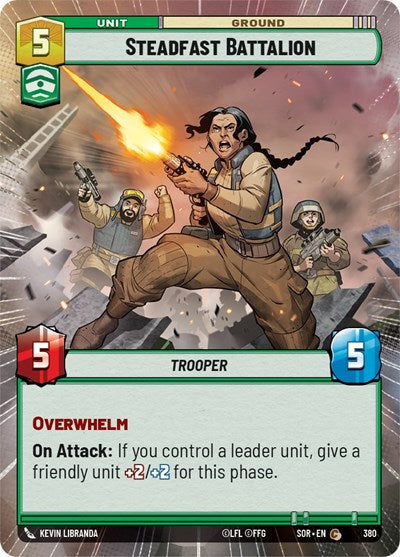 Steadfast Battalion - Hyperspace - Foil (Spark of Rebellion)(SOR-380/510)(C)