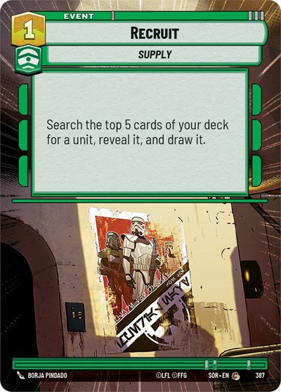 Recruit - Hyperspace - Foil (Spark of Rebellion)(SOR-387/510)(C)