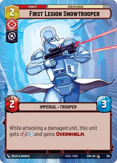 First Legion Snowtrooper - Hyperspace - Foil (Spark of Rebellion)(SOR-394/510)(C)