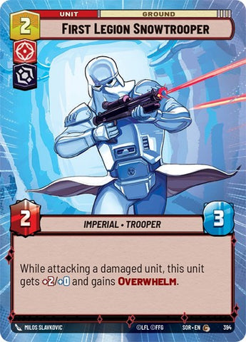 First Legion Snowtrooper - Hyperspace - Foil (Spark of Rebellion)(SOR-394/510)(C)