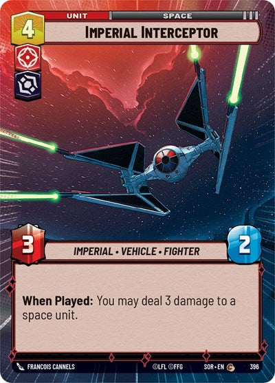 Imperial Interceptor - Hyperspace - Foil (Spark of Rebellion)(SOR-396/510)(C)