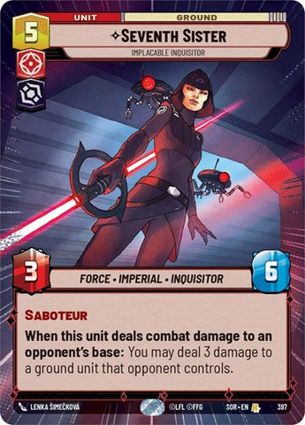 Seventh Sister, Implacable Inquisitor - Hyperspace - Foil (Spark of Rebellion)(SOR-397/510)(R)