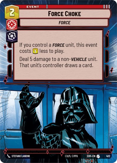 Force Choke - Hyperspace (Spark of Rebellion)(SOR-402/510)(U)