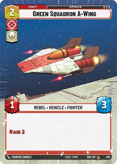 Green Squadron A-Wing - Hyperspace (Spark of Rebellion)(SOR-404/510)(C)