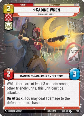 Sabine Wren, Explosives Artist - Hyperspace - Foil (Spark of Rebellion)(SOR-405/510)(U)