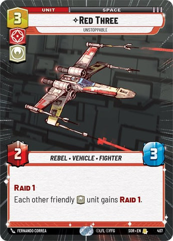 Red Three, Unstoppable - Hyperspace (Spark of Rebellion)(SOR-407/510)(R)