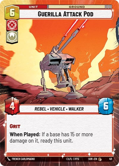 Guerilla Attack Pod - Hyperspace - Foil (Spark of Rebellion)(SOR-411/510)(C)