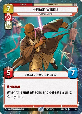 Mace Windu, Party Crasher - Hyperspace (Spark of Rebellion)(SOR-412/510)(L)