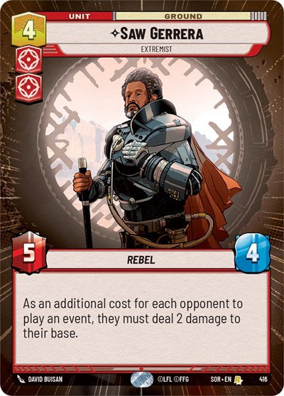 Saw Gerrera, Extremist - Hyperspace (Spark of Rebellion)(SOR-416/510)(R)