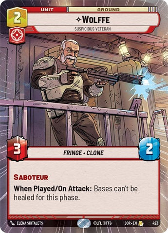Wolffe, Suspicious Veteran - Hyperspace (Spark of Rebellion)(SOR-423/510)(R)