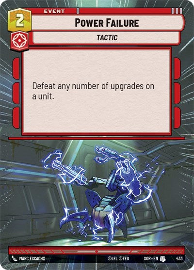 Power Failure - Hyperspace - Foil (Spark of Rebellion)(SOR-433/510)(U)