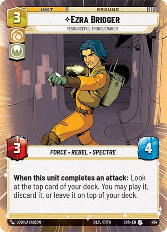 Ezra Bridger, Resourceful Troublemaker - Hyperspace (Spark of Rebellion)(SOR-454/510)(U)