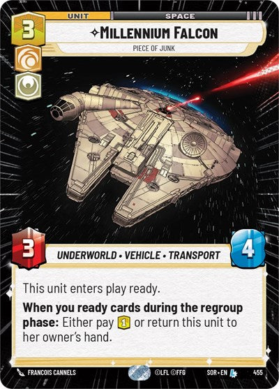 Millennium Falcon, Piece of Junk - Hyperspace (Spark of Rebellion)(SOR-455/510)(L)