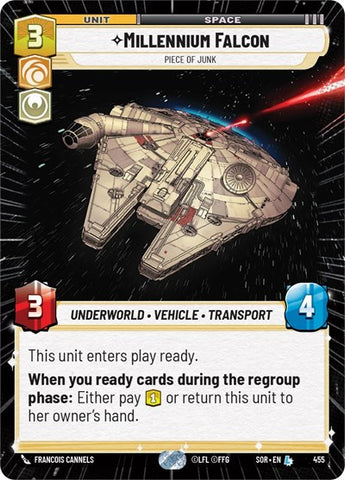 Millennium Falcon, Piece of Junk - Hyperspace (Spark of Rebellion)(SOR-455/510)(L)