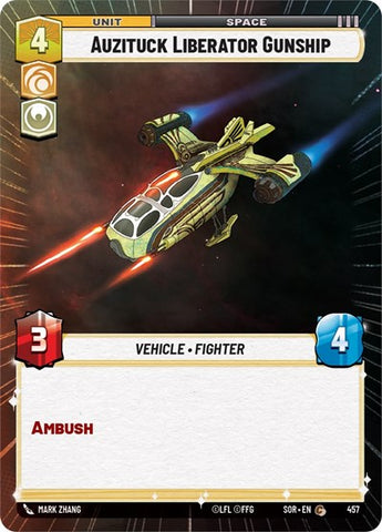 Auzituck Liberator Gunship - Hyperspace - Foil (Spark of Rebellion)(SOR-457/510)(C)