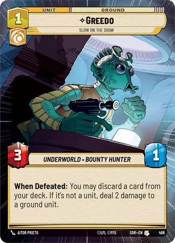 Greedo, Slow on the Draw - Hyperspace - Foil (Spark of Rebellion)(SOR-466/510)(U)