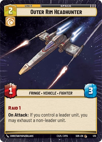Outer Rim Headhunter - Hyperspace (Spark of Rebellion)(SOR-470/510)(C)