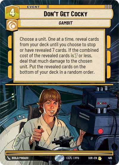 Don't Get Cocky - Hyperspace - Foil (Spark of Rebellion)(SOR-485/510)(R)