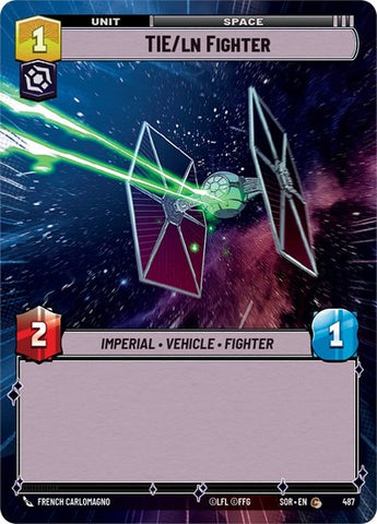 TIE/ln Fighter - Hyperspace - Foil (Spark of Rebellion)(SOR-487/510)(C)