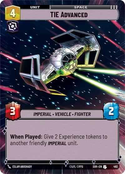 TIE Advanced - Hyperspace - Foil (Spark of Rebellion)(SOR-492/510)(U)
