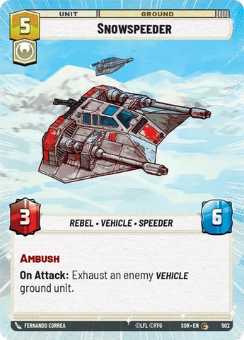 Snowspeeder - Hyperspace - Foil (Spark of Rebellion)(SOR-502/510)(C)